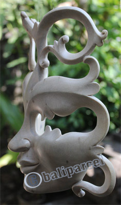 Wooden Mask Carving, Hand Carved From Waru Wood
