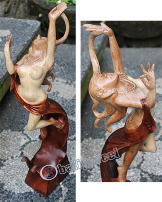 Wooden Dancer, Handcrafted From Suar Wood