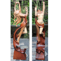 Wooden Dancer, Handcrafted From Suar Wood