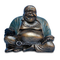 Happy Buddha, Handmade From Fiberglass