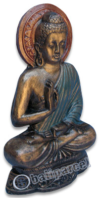 Buddha Meditating Statue, Handmade From Fiberglass