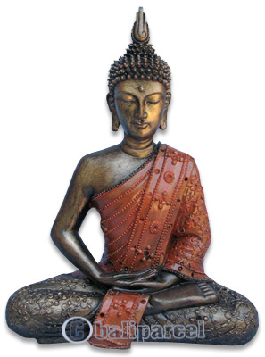 Buddha Meditating Statue, Handmade From Fiberglass