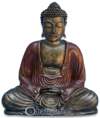 Buddha Meditating Statue, Handmade From Fiberglass
