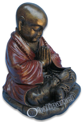 Buddha Meditating Statue, Handmade From Fiberglass
