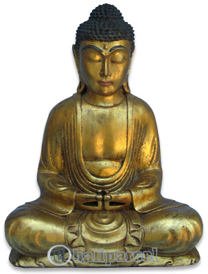 Buddha Meditating Statue, Handmade From Fiberglass