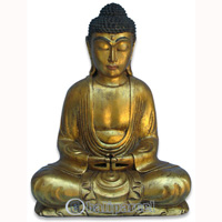 Buddha Meditating Statue, Handmade From Fiberglass