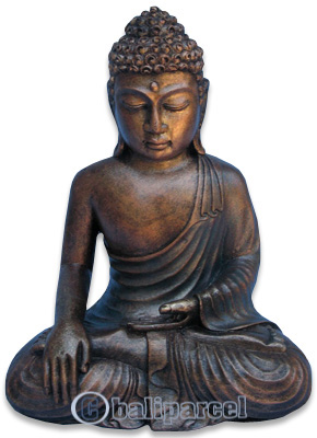 Buddha Meditating Statue, Handmade From Fiberglass