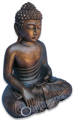 Buddha Meditating Statue, Handmade From Fiberglass