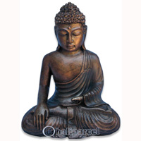 Buddha Meditating Statue, Handmade From Fiberglass