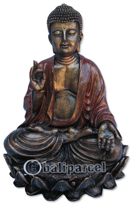 Buddha Meditating Statue, Handmade From Fiberglass