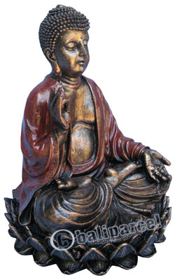 Buddha Meditating Statue, Handmade From Fiberglass