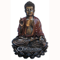 Buddha Meditating Statue, Handmade From Fiberglass
