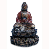 Buddha Meditating Statue, Handmade From Fiberglass