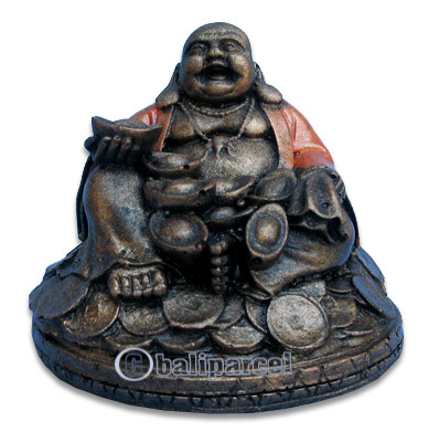 Happy Buddha, Handmade From Fiberglass