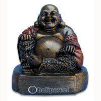 Happy Buddha, Handmade From Fiberglass