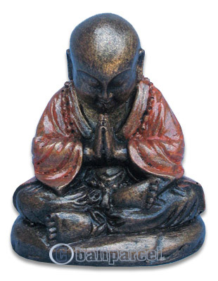 Buddha Meditating Statue, Handmade From Fiberglass