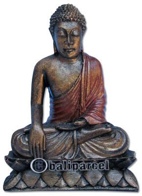 Buddha Meditating Statue, Handmade From Fiberglass
