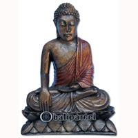 Buddha Meditating Statue, Handmade From Fiberglass