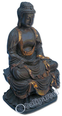 Buddha Meditating Statue, Handmade From Fiberglass