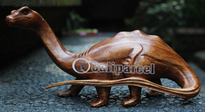 Wooden Walking Rhinoceros, Hand Carved From Suar Wood