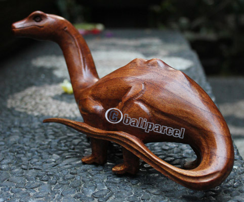 Wooden Walking Rhinoceros, Hand Carved From Suar Wood