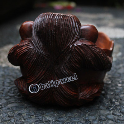 Wooden Monkey, Hand Carved From Suar Wood
