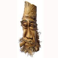 Bamboo Vase, Handmade From Bamboo Root