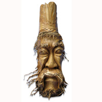 Bamboo Vase, Handmade From Bamboo Root