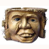 Bamboo Ashtray, Handmade From Bamboo Root