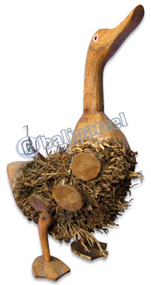Bamboo Duck, Handmade From Bamboo Root