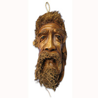 Bamboo Mask, Handmade From Bamboo Root