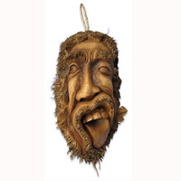 Bamboo Mask, Handmade From Bamboo Root