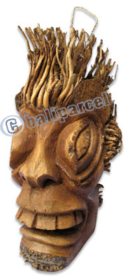 Bamboo Mask, Handmade From Bamboo Root