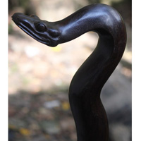 Snake Walking Stick, Hand Carved From Sono Wood