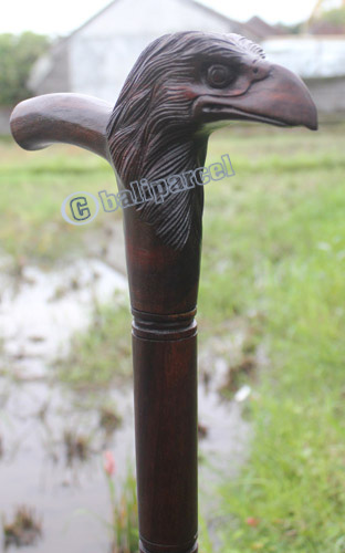 Eagle Walking Stick, Hand Carved From Sono Wood