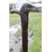 Eagle Walking Stick, Hand Carved From Sono Wood
