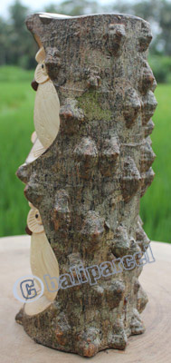 Wooden Owl Handcarved From Crocodile Wood