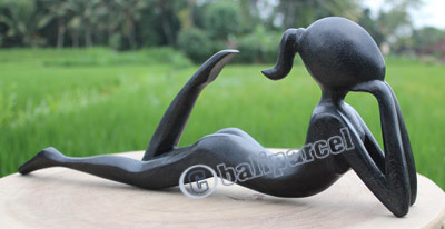 Wooden Abstract Carving, Hand Carved From Suar Wood