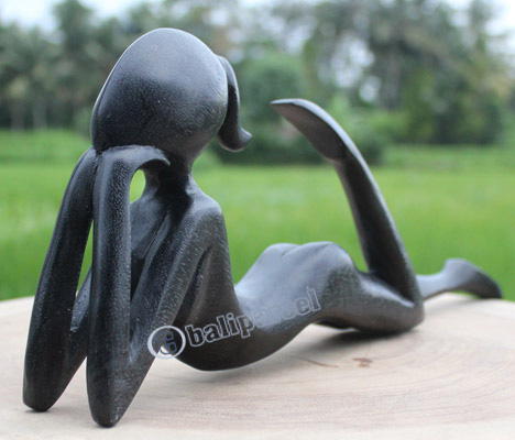 Wooden Abstract Carving, Hand Carved From Suar Wood
