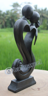 Wooden Abstract Carving, Hand Carved From Suar Wood
