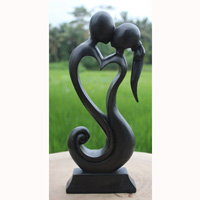 Wooden Abstract Carving, Hand Carved From Suar Wood