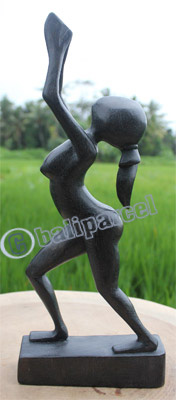 Wooden Abstract Carving, Hand Carved From Suar Wood