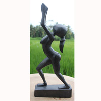 Wooden Abstract Carving, Hand Carved From Suar Wood