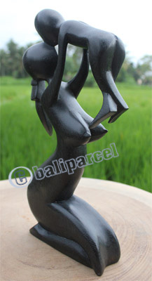 Wooden Abstract Carving, Hand Carved From Suar Wood