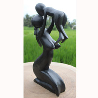 Wooden Abstract Carving, Hand Carved From Suar Wood