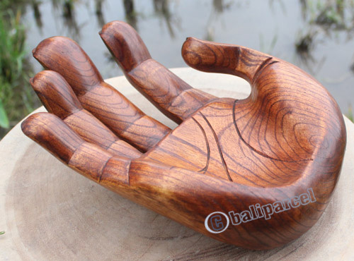 Wooden Hand, Handcrafted From Hibiscus Wood