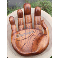 Wooden Hand, Handcrafted From Hibiscus Wood