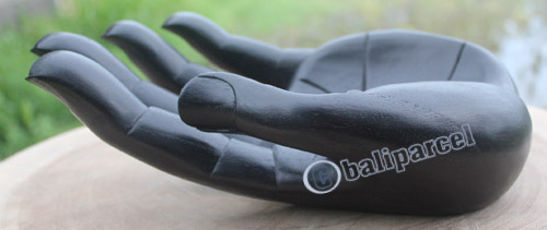 Wooden Black Hand, Handcrafted From Hibiscus Wood 