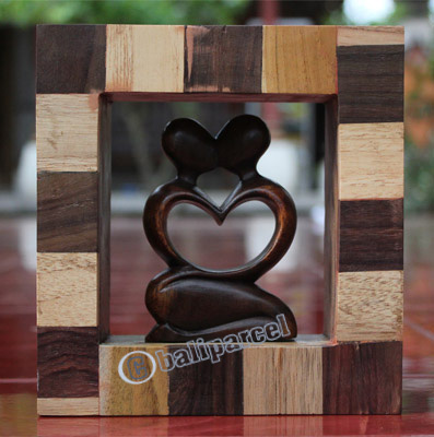 Wooden Abstract, Handcrafted From Suar Wood