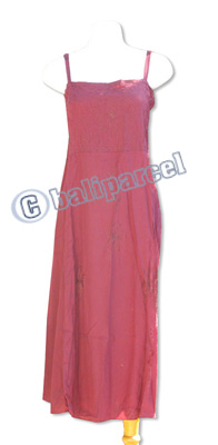 Long Dress, Made From Rayon